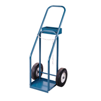 Gas Cylinder Carts, Semi-Pneumatic Wheels, 12" W x 10" L Base, 400 lbs. ML414 | KLETON