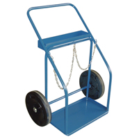 Gas Cylinder Carts, Rubber Wheels, 13" W x 25" L Base, 1000 lbs. ML415 | KLETON