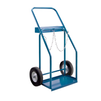 Gas Cylinder Carts, Semi-Pneumatic Wheels, 19" W x 10" L Base, 1000 lbs. ML417 | KLETON
