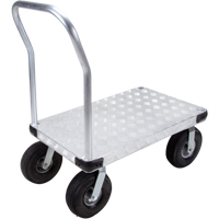 ML910 Chariots &agrave; plateforme en aluminium, 24" la x 36" lo, 1600 lb cap, Roues Pneumatique