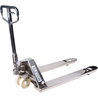 MN060 Transpalettes manuels, Acier inoxydable, 48" lo x 27" la, Capacit&eacute; 5500 lb