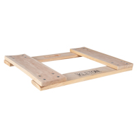 MN179 Cadre de socle roulant en bois dur, Roues en Non compris, Capacit&eacute; de 900 lb, 18" la x 24" p x 1,5" h