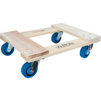 MN213 Socle roulant en bois dur, Roues en Caoutchouc, Capacit&eacute; de 1400 lb, 18" la x 24" p x 7" h