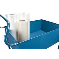 MN394 Chariots de service &agrave; bordure profonde, 2 Tiers, 24" la x 47" h x 36" p, Capacit&eacute; 1200 lb