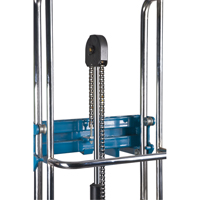 MN397 Hydraulic Platform Lift Stacker, Foot Pump Operated, 880 lbs. Capacity, 60" Max Lift