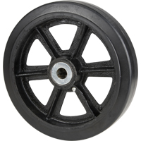 MN695 Mold-On Rubber Wheels, 8" (203.2 mm) Dia. x 2" (50.8 mm) W, 600 lbs. (272.155 kg.) Capacity