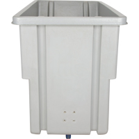 MN980 Chariot basculeur en acier, Poly&eacute;thyl&egrave;ne, 0,625 vg³, Capacit&eacute; de charge de 500 lb
