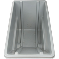 MN980 Chariot basculeur en acier, Poly&eacute;thyl&egrave;ne, 0,625 vg³, Capacit&eacute; de charge de 500 lb