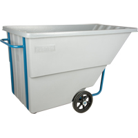 MN982 Chariot basculeur en acier, Poly&eacute;thyl&egrave;ne, 1,1 vg³, Capacit&eacute; de charge de 1250 lb
