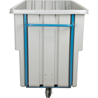 MN982 Chariot basculeur en acier, Poly&eacute;thyl&egrave;ne, 1,1 vg³, Capacit&eacute; de charge de 1250 lb