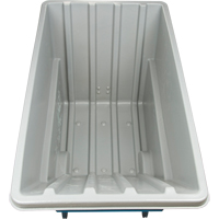 MN982 Chariot basculeur en acier, Poly&eacute;thyl&egrave;ne, 1,1 vg³, Capacit&eacute; de charge de 1250 lb