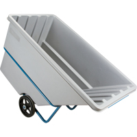 MN983 Chariot basculeur en acier, Poly&eacute;thyl&egrave;ne, 1,1 vg³, Capacit&eacute; de charge de 2000 lb