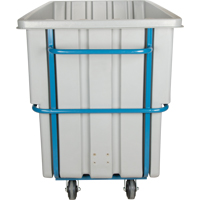 MN983 Chariot basculeur en acier, Poly&eacute;thyl&egrave;ne, 1,1 vg³, Capacit&eacute; de charge de 2000 lb