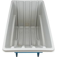 MN983 Chariot basculeur en acier, Poly&eacute;thyl&egrave;ne, 1,1 vg³, Capacit&eacute; de charge de 2000 lb