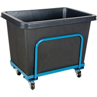 MN985 Chariot-caisse en &agrave; parois effil&eacute;es, Poly&eacute;thyl&egrave;ne, 37" lo x 26" la x 30" h, Volume 9 pi³, Capacit&eacute; 800 lb