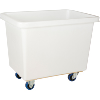 MN990 Chariot-caisse en &agrave; parois effil&eacute;es, Poly&eacute;thyl&egrave;ne blanc, 33" lo x 20" la x 29" h, Volume 7 pi³, Capacit&eacute; 600 lb
