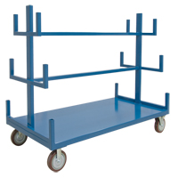 Mobile Pipe & Bar Rack, Steel, 48" W x 36" D x 60" H, 3000 lbs. Capacity MO248 | KLETON