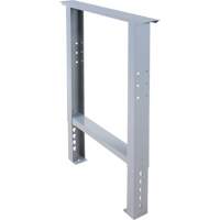 MO931 Pattes d'&eacute;tabli pour service industriel, Acier, 24" p x 34" h, Simple