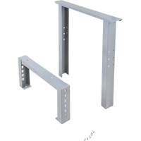 MO931 Pattes d'&eacute;tabli pour service industriel, Acier, 24" p x 34" h, Simple