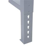 MO931 Pattes d'&eacute;tabli pour service industriel, Acier, 24" p x 34" h, Simple