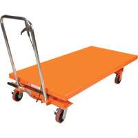 MP009 Table &eacute;l&eacute;vatrice &agrave; ciseaux hydraulique, 63" lo x 31-1/2" la, Acier, Capacit&eacute; 1100 lb