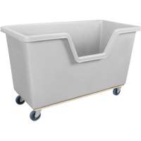 MP036 Chariot-caisse &agrave; c&ocirc;t&eacute; ouvert, Poly&eacute;thyl&egrave;ne, 63" lo x 34-1/4'' la x 38-1/2" h, Volume 24 pi³, Capacit&eacute; 1200 lb