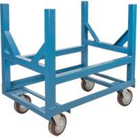 MP037 Chariot &agrave; berceaux pour tuyaux et barres, 24" lo x 24" la x 34" h, Capacit&eacute; de 2500 lb, Roue Polyur&eacute;thane