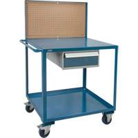Mobile Service Cart, 2 Tiers, 24" W x 57" H x 40" D, 1200 lbs. Capacity MP084 | KLETON