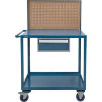 MP084 Chariot de service mobile, 2 Tiers, 24" la x 57" h x 40" p, Capacit&eacute; 1200 lb