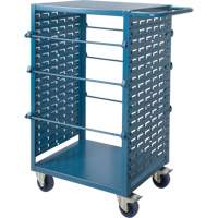 MP086 Chariot mobile pour mat&eacute;riaux bobin&eacute;s, Acier, 6 Montants, 21" la x 48" h x 38" p, Capacit&eacute; de 1200 lb