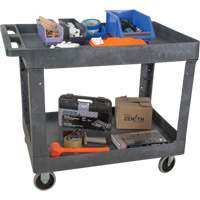 MP641 Chariot utilitaire pour l'entretien, 2 tiers, 24-5/8" x 32-1/2" x 40", Capacit&eacute; 550 lb