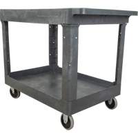 MP641 Chariot utilitaire pour l'entretien, 2 tiers, 24-5/8" x 32-1/2" x 40", Capacit&eacute; 550 lb