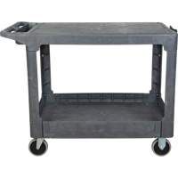 MP642 Chariot utilitaire pour l'entretien avec tablette plate, 2 tiers, 25-1/4" x 32-1/4" x 44", Capacit&eacute; 550 lb