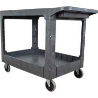 MP642 Chariot utilitaire pour l'entretien avec tablette plate, 2 tiers, 25-1/4" x 32-1/4" x 44", Capacit&eacute; 550 lb
