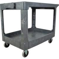 MP642 Chariot utilitaire pour l'entretien avec tablette plate, 2 tiers, 25-1/4" x 32-1/4" x 44", Capacit&eacute; 550 lb