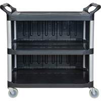 MP995 Chariot utilitaire, 3 tiers, 19-3/4" x 37-1/2" x 40-1/4", Capacit&eacute; 250 lb
