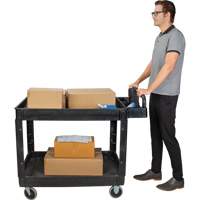 MP997 Chariot utilitaire, 2 tiers, 25-5/8" x 33-1/2" x 43-3/4", Capacit&eacute; 550 lb