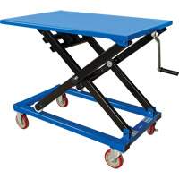 MQ146 Table &eacute;l&eacute;vatrice manuelle &agrave; ciseaux, 37-3/8" lo x 23-5/8" la, Acier, Capacit&eacute; 660 lb