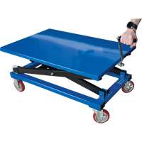MQ146 Table &eacute;l&eacute;vatrice manuelle &agrave; ciseaux, 37-3/8" lo x 23-5/8" la, Acier, Capacit&eacute; 660 lb
