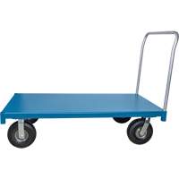 MQ150 Chariot &agrave; plateforme robuste, 48" lo x 24" la x Capacit&eacute; 1200 lb, Roues en Anticrevaison