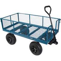 MQ170 Wagon avec c&ocirc;t&eacute;s rabattables, 24" la x 48" la x Capacit&eacute; 800 lb