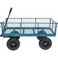 MQ170 Wagon avec c&ocirc;t&eacute;s rabattables, 24" la x 48" la x Capacit&eacute; 800 lb