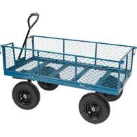 MQ170 Wagon avec c&ocirc;t&eacute;s rabattables, 24" la x 48" la x Capacit&eacute; 800 lb