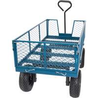 MQ170 Wagon avec c&ocirc;t&eacute;s rabattables, 24" la x 48" la x Capacit&eacute; 800 lb