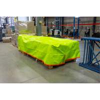 NAA096 High-Visibility Heavy-Duty Woven Tarp, Polyethylene, Green/Orange, 16' x 20' x 12 mils