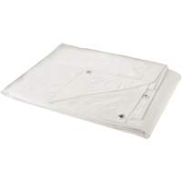 NN385 Tarp, Heavy-Duty, White, 8' x 6' x 6 mils
