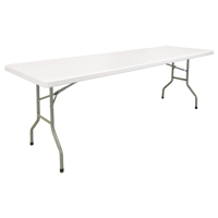 Table pliante, Rectangulaire, 96" l x 30" la, Polyéthylène, Blanc ON600 | KLETON