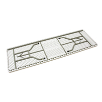 Folding Table, Rectangular, 96" L x 30" W, Polyethylene, White ON600 | KLETON