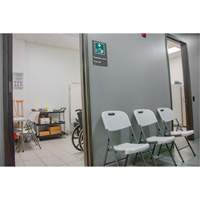 ON602 Chaises pliantes, Poly&eacute;thyl&egrave;ne, Blanc, Capacit&eacute; 350 lb
