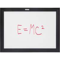 Black MDF Frame Whiteboard, Dry-Erase/Magnetic, 24" W x 18" H OR130 | KLETON